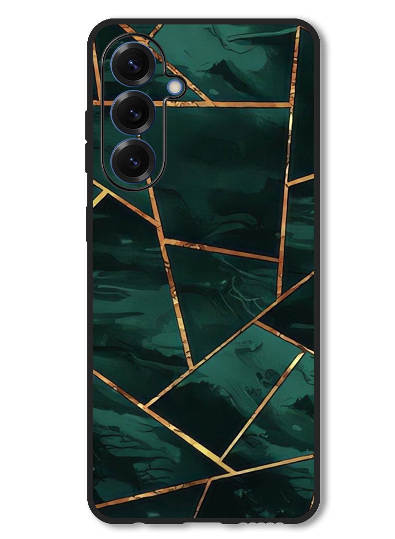 Theodor Case Compatible with Samsung Galaxy A56 Protection Shockproof Bumper Cover Green Pattern - Image 1