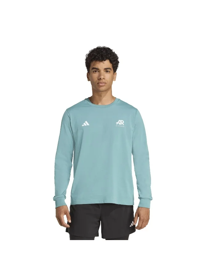 Adidas Otr Ar Ls Uni Turquoise Running T-Shirts For Unisex XS