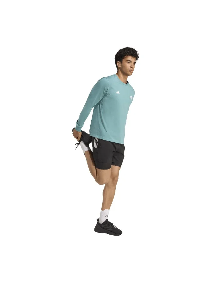 Adidas Otr Ar Ls Uni Turquoise Running T-Shirts For Unisex XS