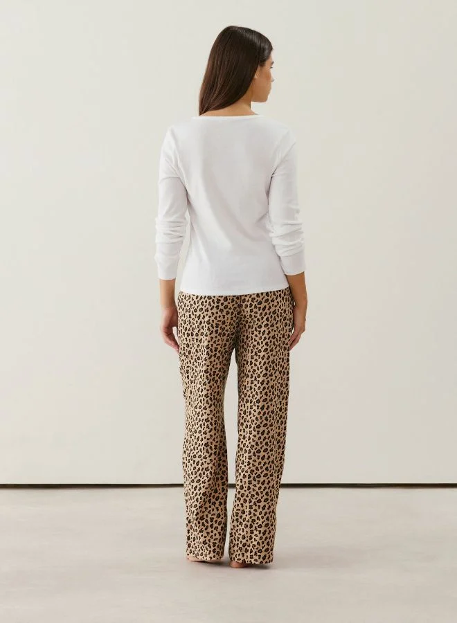 انديز بنطلون من الفانيلا ليوبارد