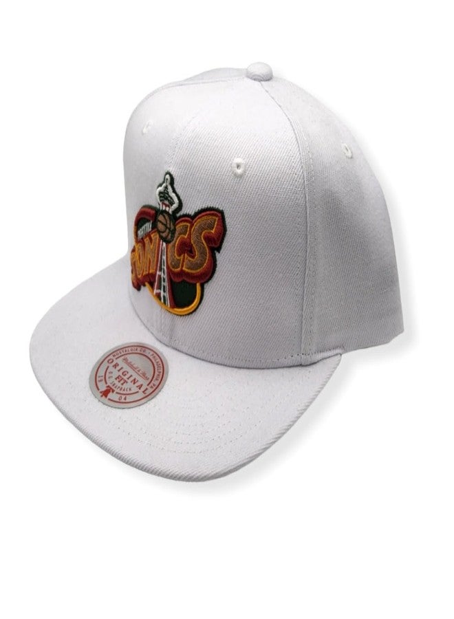 Mitchell & Ness NBA Seattle Supersonics Wool Solid Snapback (Green, OSFA) - Image 2