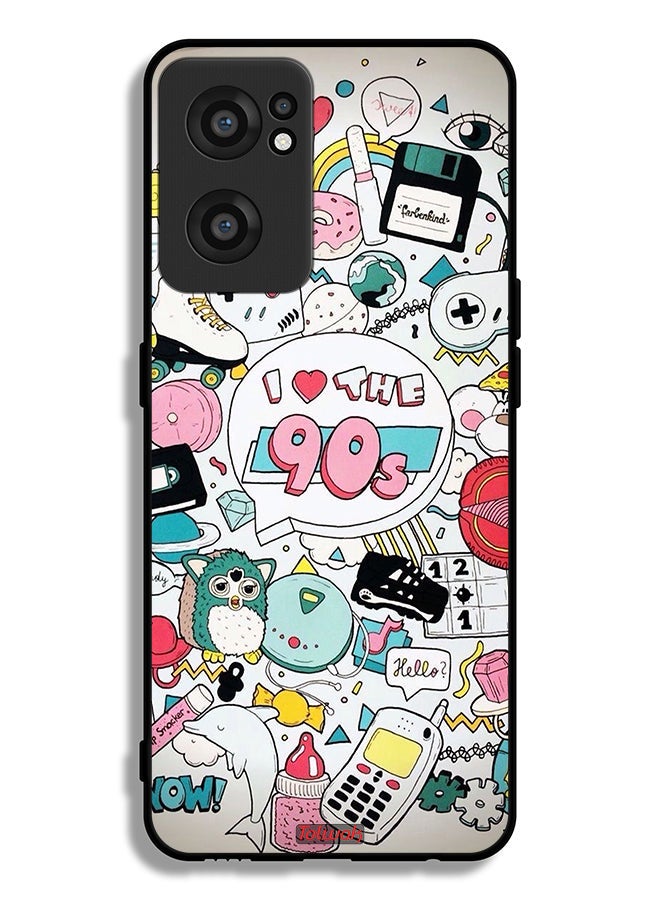 Tolwak OnePlus Nord CE 2 5G Protective Case Cover I Love The 90s - Image 2