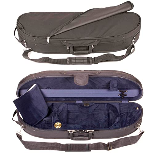 Bobelock Half Moon 1047 Black/Blue 4/4 Violin Case - Image 1