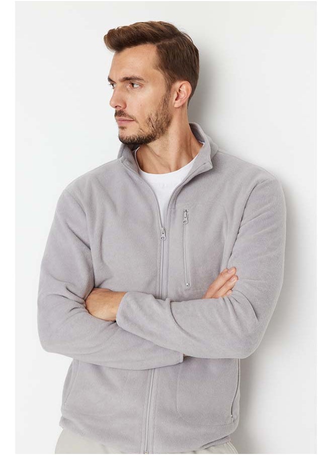 Grey Regular/Normal Cut Zippered Warm Thick Anti-pilling Fleece Sweatshirt TMNAW23HI00050 - pzsku/Z521741E1482D28FF5CFEZ/45/_/1737376007/39150c44-9eba-493a-8c91-140a6f133a37