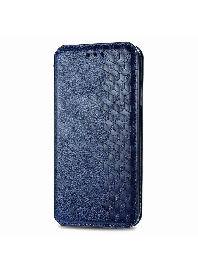 Green Tiger Case For Honor X9a Cubic Grid Pressed Magnetic Leather Phone Case - Image 2