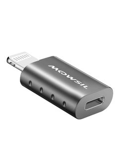 MOWSIL Lightning Male to USB C Female Adapter,480 Mb/s Speed, Zing Alloy Body  - Image 1