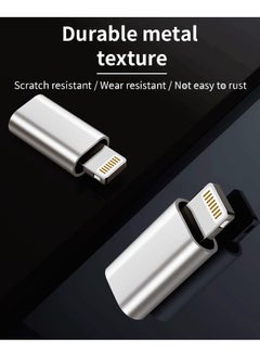 MOWSIL Lightning Male to USB C Female Adapter,480 Mb/s Speed, Zing Alloy Body  - Image 3