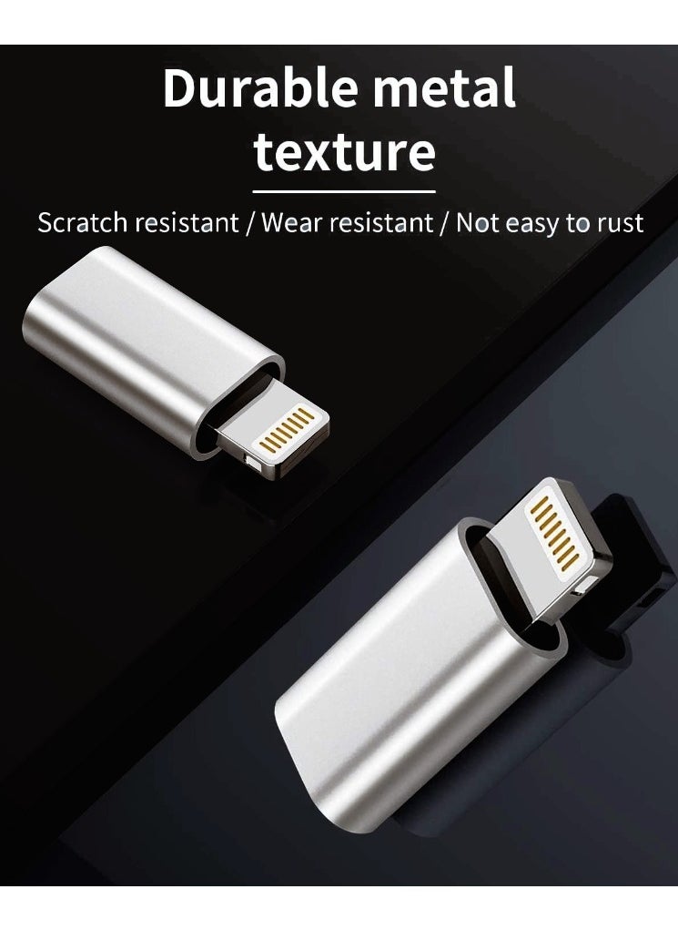 MOWSIL Lightning Male to USB C Female Adapter,480 Mb/s Speed, Zing Alloy Body  - Image 3
