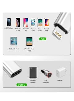 MOWSIL Lightning Male to USB C Female Adapter,480 Mb/s Speed, Zing Alloy Body  - Image 4