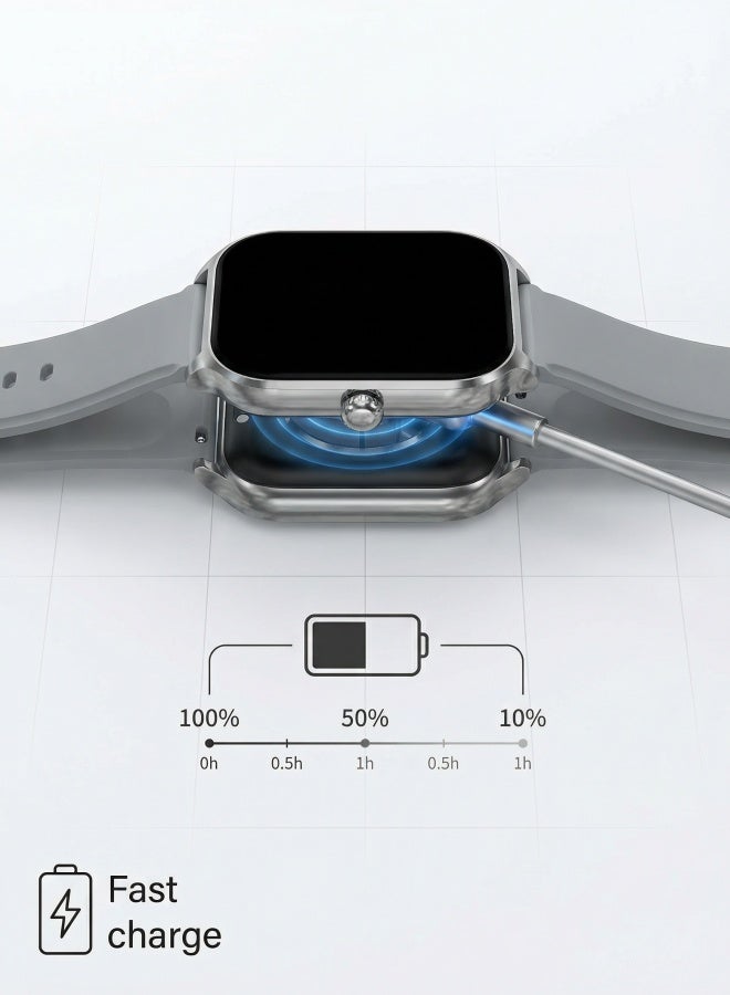 H9 ProMax Smart Watch,Business Smartwatch,Waterproof Fitness Watch, Bluetooth Calling,Smart watch for Men, Zinc Alloy Vacuum Plating, Heart Rate Monitoring,Smart watch for Women Black - Image 3