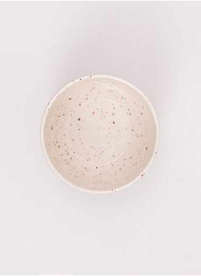 Bright Designs - Melamine Bowl Set of 6 
  (L 14cm H 5cm)  Creamy with brown - Image 1