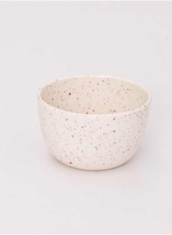 Bright Designs - Melamine Bowl Set of 6 
  (L 14cm H 5cm)  Creamy with brown - Image 1