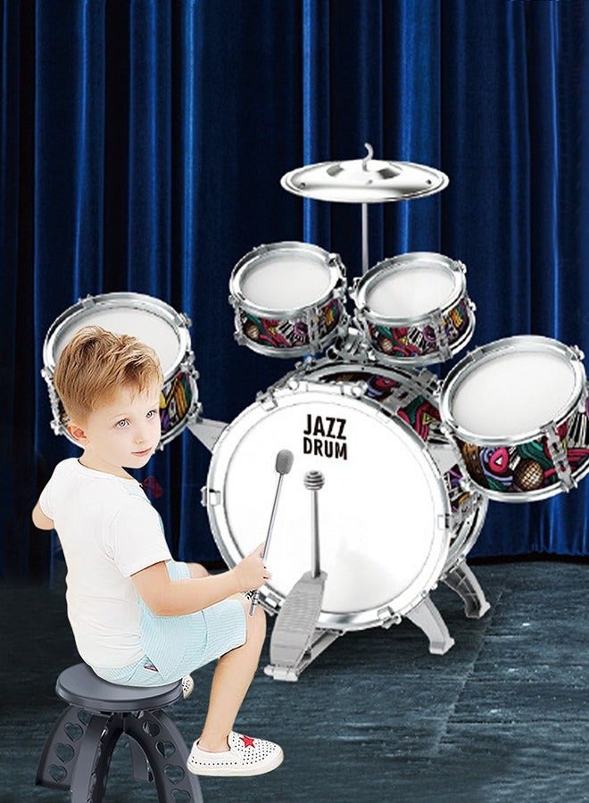 دوركو مجموعة طبول جاز للأطفال، آلة قرع جروك للمبتدئين، هدية تعليمية موسيقية للأولاد والبنات من سن 3 سنوات وما فوق. - Image 4