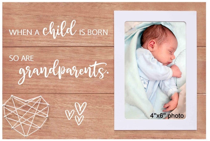 NEW GRANDPARENTS GIFTNEW GRANDMA GRANDPA GIFTPREGNANCY ANNOUNCEMENT PRESENTWHEN A CHILD IS BORNSO ARE GRANDPARENTSGET PROMOTED TO GRANDMOTHER GRANDFATHERWOODEN PICTURE FRAME PHOTO FRAME