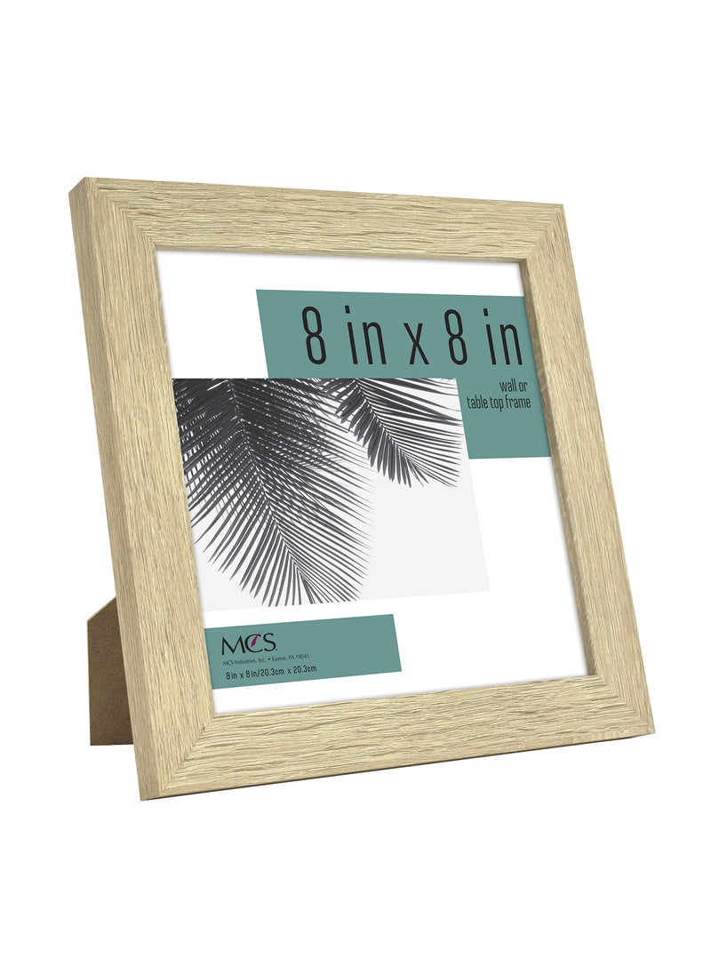 MCS MCS Studio Gallery 8x8 Picture Frame Natural Woodgrain  Wall Hanging & Easel for Tapletop Display  Square Photo Frame for Photos  Posters & Art Prints (2-Pack)  - Image 2
