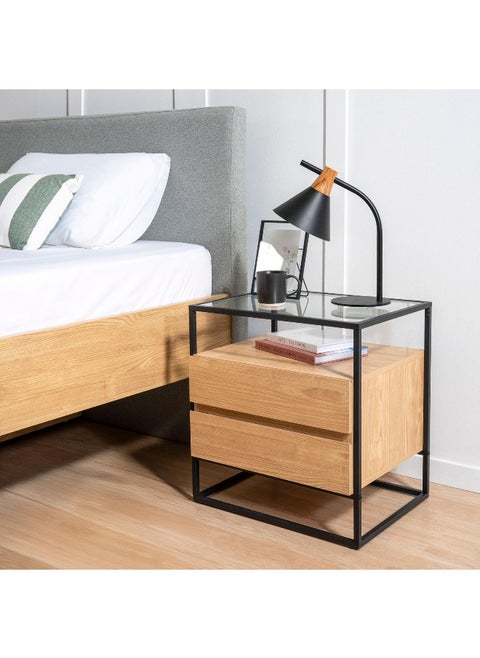 Walter Nightstand With 2 Drawer - Oak