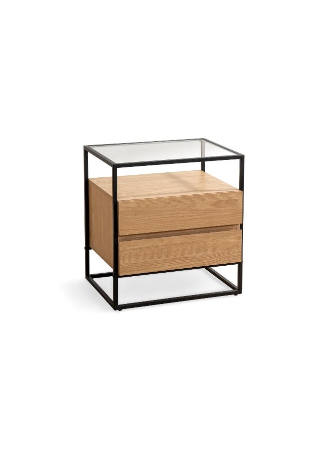 Walter Nightstand With 2 Drawer - Oak