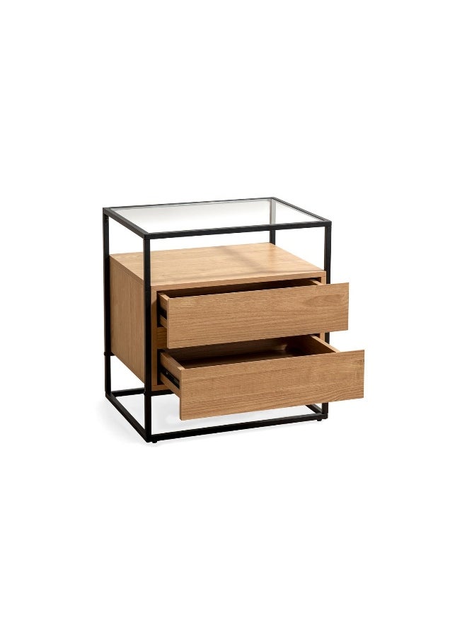Walter Nightstand With 2 Drawer - Oak