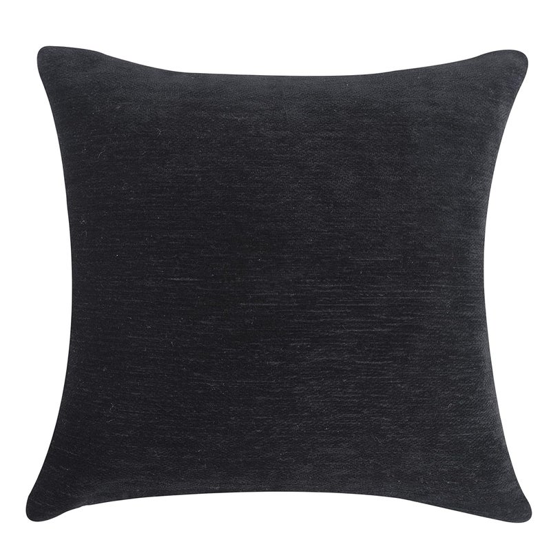 CAZIMO Jacquard Soft Velvet Floral Cushion Covers | Hypo-Allergenic | Washable | Non-Fade Diwan Sofa Pillow Covers for Home Bed & Living Room (Size - 16 X16 Inches, Color - Black) - Set of 5 Pcs - Image 4