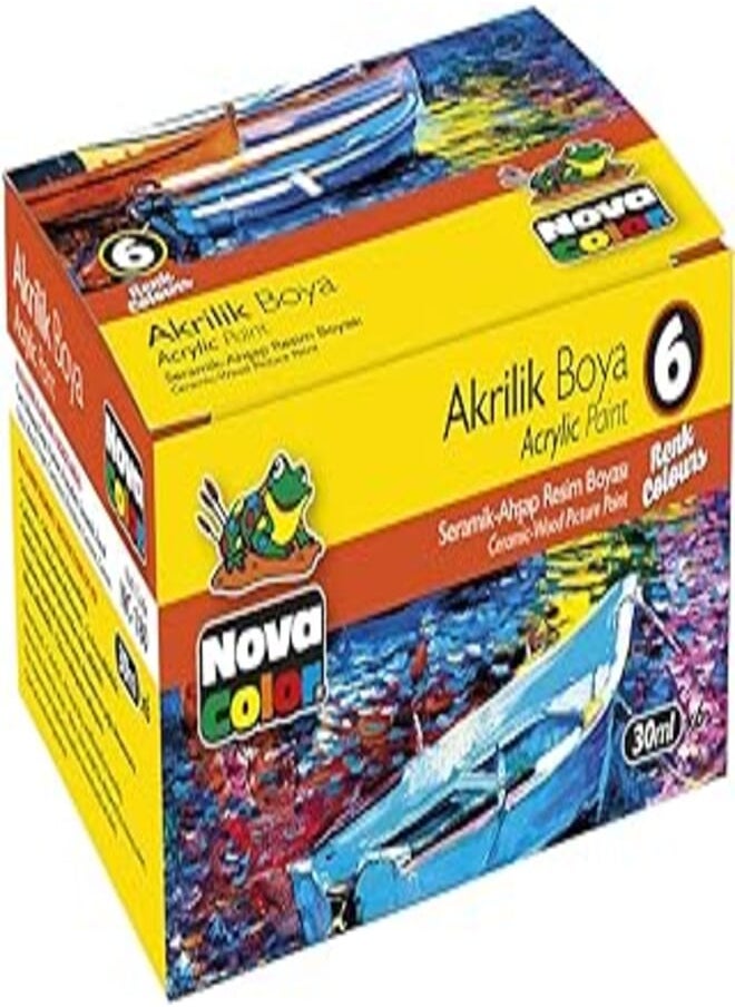 Nova Color Nova Color Akrilik Boya Acrylic Paint-6 pieces 
