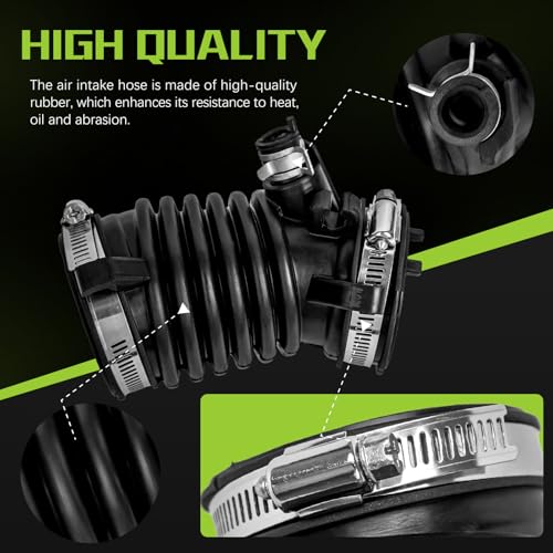 VINMS Engine Air Intake Hose Tube With Clamps Compatible With 2012-2015 Honda Civic 1.8L 2013-2015 Acura ILX 2.0L 2.4L Replaces Part #17225-R1A-A01 - Image 5