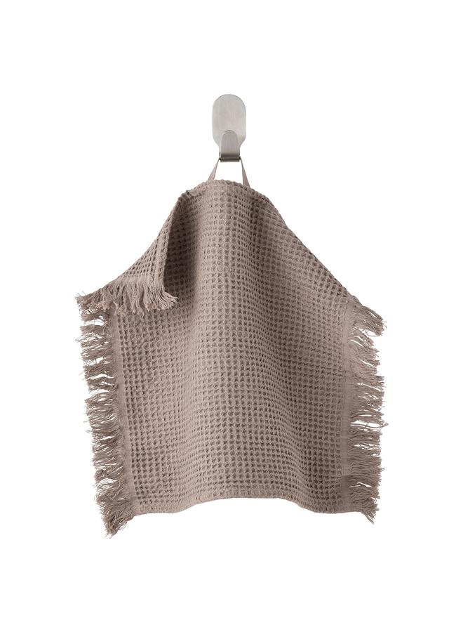 Washcloth, light grey/brown, 30x30 cm  - Image 1