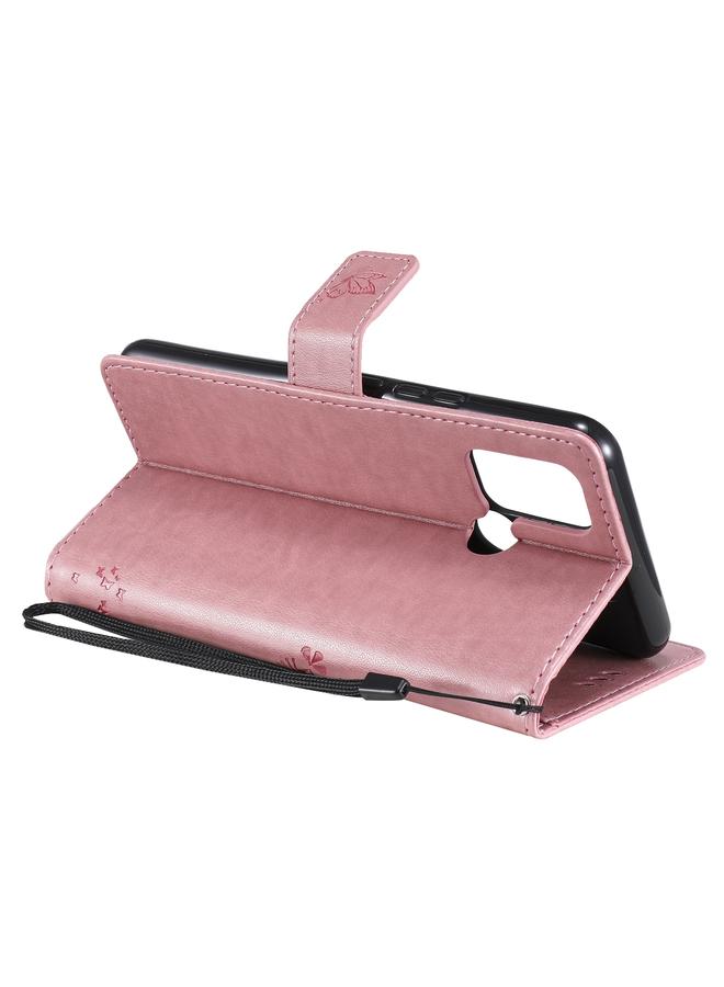 S-TOP Case For OPPO Realme 7i / C17 Tree & Cat Pattern Pressed Printing Horizontal Flip PU Leather Case with Holder & Card Slots & Wallet & Lanyard - Image 5