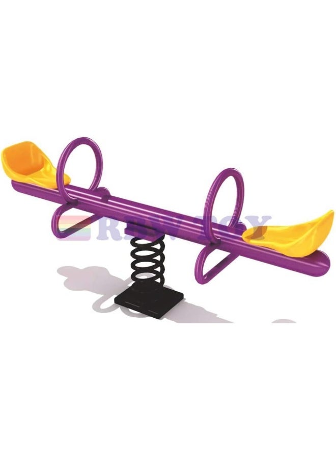 Rainbow Toys لعبة RBW TOYS Fun Kids Seesaw Spring Rider 2 Seat RW-15230 - Image 1