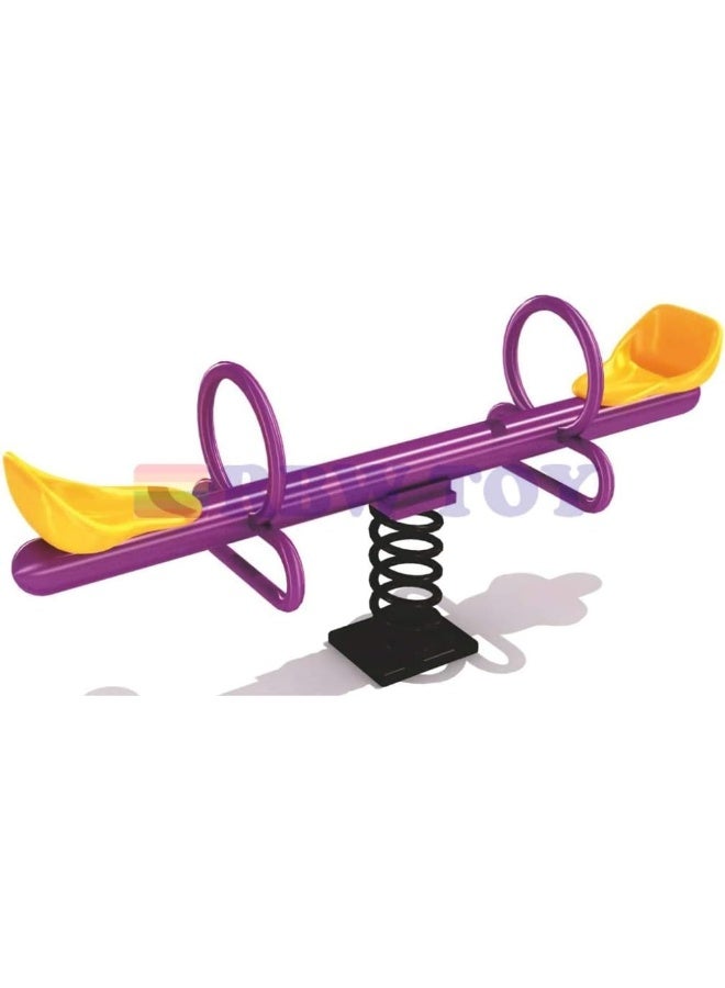 Rainbow Toys لعبة RBW TOYS Fun Kids Seesaw Spring Rider 2 Seat RW-15230 - Image 3