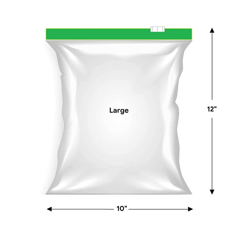 Dharj with DJ Dharj wiDJ Seal Freezer Food Storage Bags 24 Bags in 1 Box Microwave Safe Reusable Washable Transparent BPA Free 8 Small 8 Medium 8 Large Size Bag 24 - Image 5