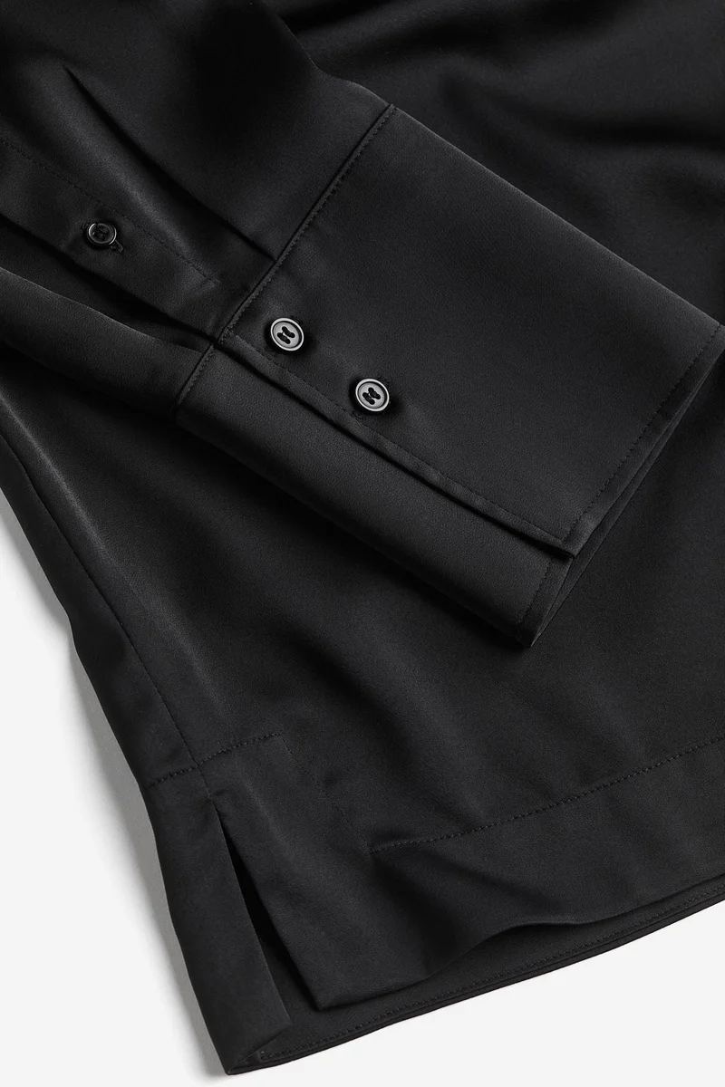 H&M Tie Detail Satin Dress