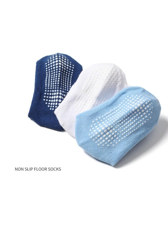 Daytoyz 6 Pairs Baby Kids Anti-slip Socks Cotton non-skid Ankle Socks, Fit for 3-5 Years Old Kids-M - Image 3