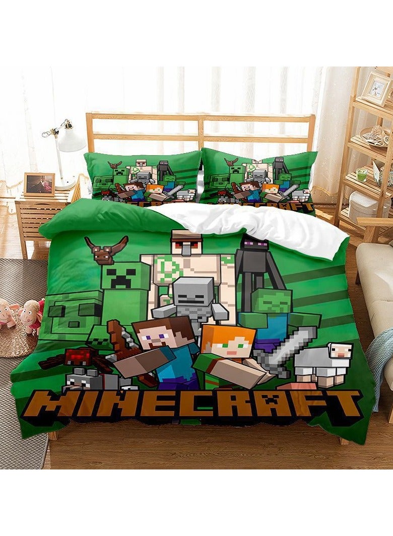 Minecraft Game Peripheral Bedding Two-Piece Set 150*200cm - Image 1
