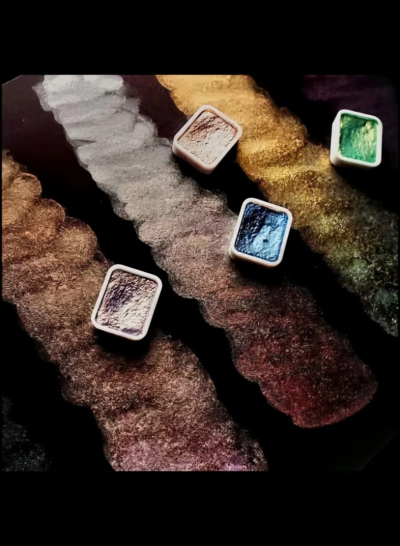 20 أصباغ ألوان مائية ملونة ، تستخدم لأغراض فنية احترافية مثل الرسم اليومي ، وهدايا العطلات ، والرسم الملون ، وما إلى ذلك ، ويمكنها أيضًا تنمية الخلايا الفنية للأطفال. - Image 4