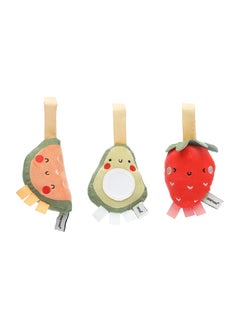pearhead Stroller Toy Set of 3, Fruit  - Image 1