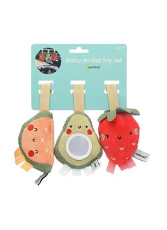 pearhead Stroller Toy Set of 3, Fruit  - Image 4