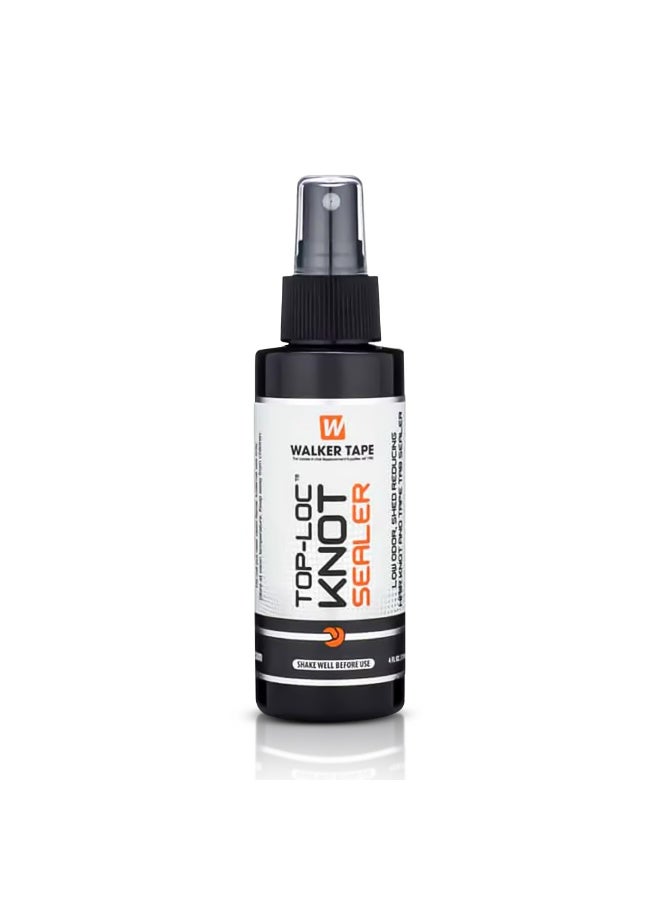 Walker Tape® Top-Loc Knot Sealer Spray 4 fl oz – Protects Delicate Knots, Reduces Shedding, Extends Hair System Life – Low Odor Mesh Wig & Toupee Knot Sealer for Salons & At-Home Hair System Care - Image 1
