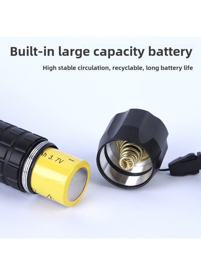 Aluminum Alloy High-Power Long-Lasting Outdoor Flashlight Powerful Illumination Portable Lighting Tool For Security And Rescue-Product Specifications:1809 - Image 4