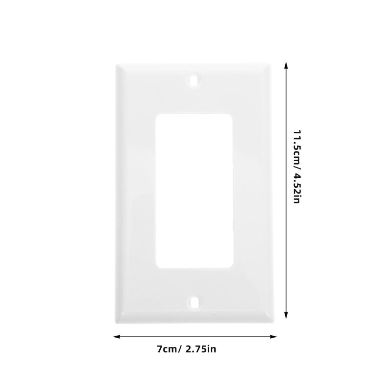 BETOOKY 6 Pack Decorative Wall Outlet Plates Screw Rocker Switch Cover - Image 3