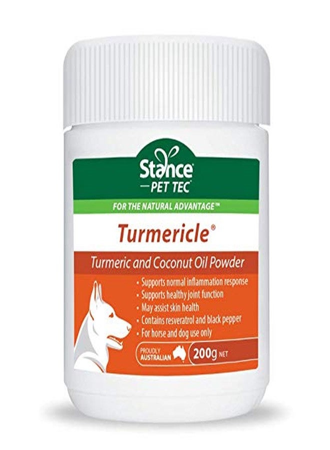 Stance Natural Turmeric Powder for Dogs with Powdered Coconut Oil - Turmericle Anti-Inflamatory Dog Supplement for Healthy Hip & Joint Function - Normal Skin Health (1 Pack) - Image 1