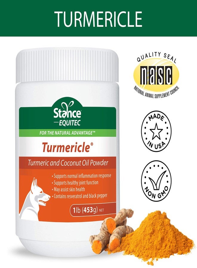 Stance Natural Turmeric Powder for Dogs with Powdered Coconut Oil - Turmericle Anti-Inflamatory Dog Supplement for Healthy Hip & Joint Function - Normal Skin Health (1 Pack) - Image 2
