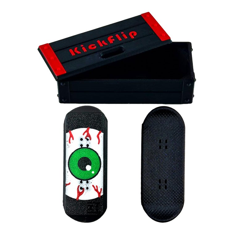 ascavs Magnetic Kickflip Fidget Slider Toy for Adults Mini Flip Fingerboard Skateboard with Storage Crat PortableOffice Desk Toys - Image 3