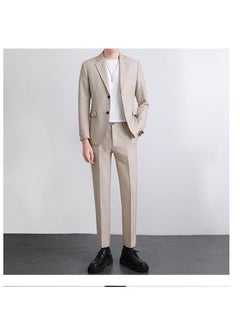 KUYING New Casual Slim Fit Suit Two-Piece Set  - Image 1