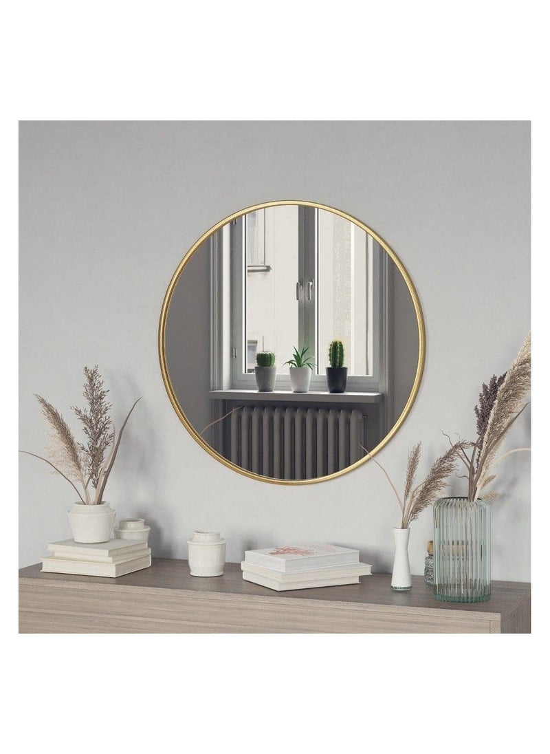 Generic Gold Metal Frame Wall Mirrors 70X70X3Cm Gold  - Image 2