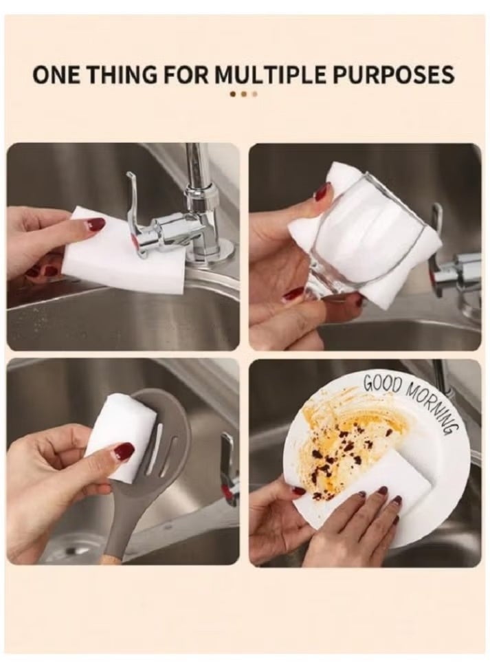 Magic Melamine Cleaning Sponge Eraser - Stain & Grease Remover with Just Water - Multipurpose Household Cleaner. - Image 2