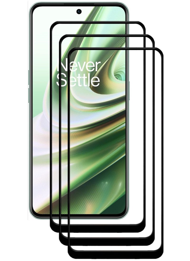 ACLIX 3 Pieces Antistatic ESD Dustproof Premium Quality High Definition Tempered Glass Screen Protector Designed For OnePlus 10R - Image 1