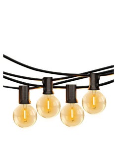 Cool Baby COOLBABY Outdoor Garden String Lights 25ft (7.5m) G40 Outdoor Light Strip 15 Bulbs + 1 Spare Bulb for Backyard Balcony Cafe Party Home Decor Waterproof  - Image 1