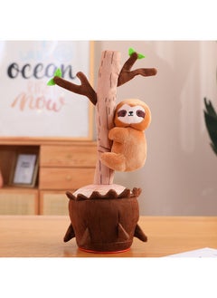 2024 Shake Tone Dancing Tree Climbing Doll Twisted Panda Twisted Singing Dancing Birthday Gift Swinging New-Specifications:33cm (Bluetooth Model) 0.21kg-Color:upper Tree Sloth