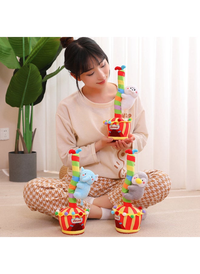 Generic - 2024 Shake Tone Dancing Tree Climbing Doll Twisted Panda Twisted Singing Dancing Birthday Gift Swinging New-Specifications:33cm (Bluetooth Model) 0.21kg-Color:upper Tree Sloth - Image 1