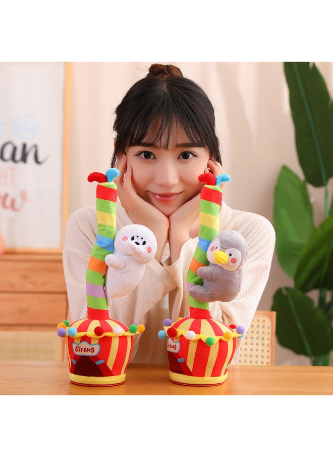 Generic - 2024 Shake Tone Dancing Tree Climbing Doll Twisted Panda Twisted Singing Dancing Birthday Gift Swinging New-Specifications:33cm (Bluetooth Model) 0.21kg-Color:upper Tree Sloth - Image 1